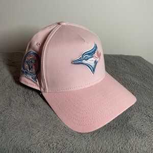 Pink and Light Blue Bubblegum MLB Bluejays Baseball Cap